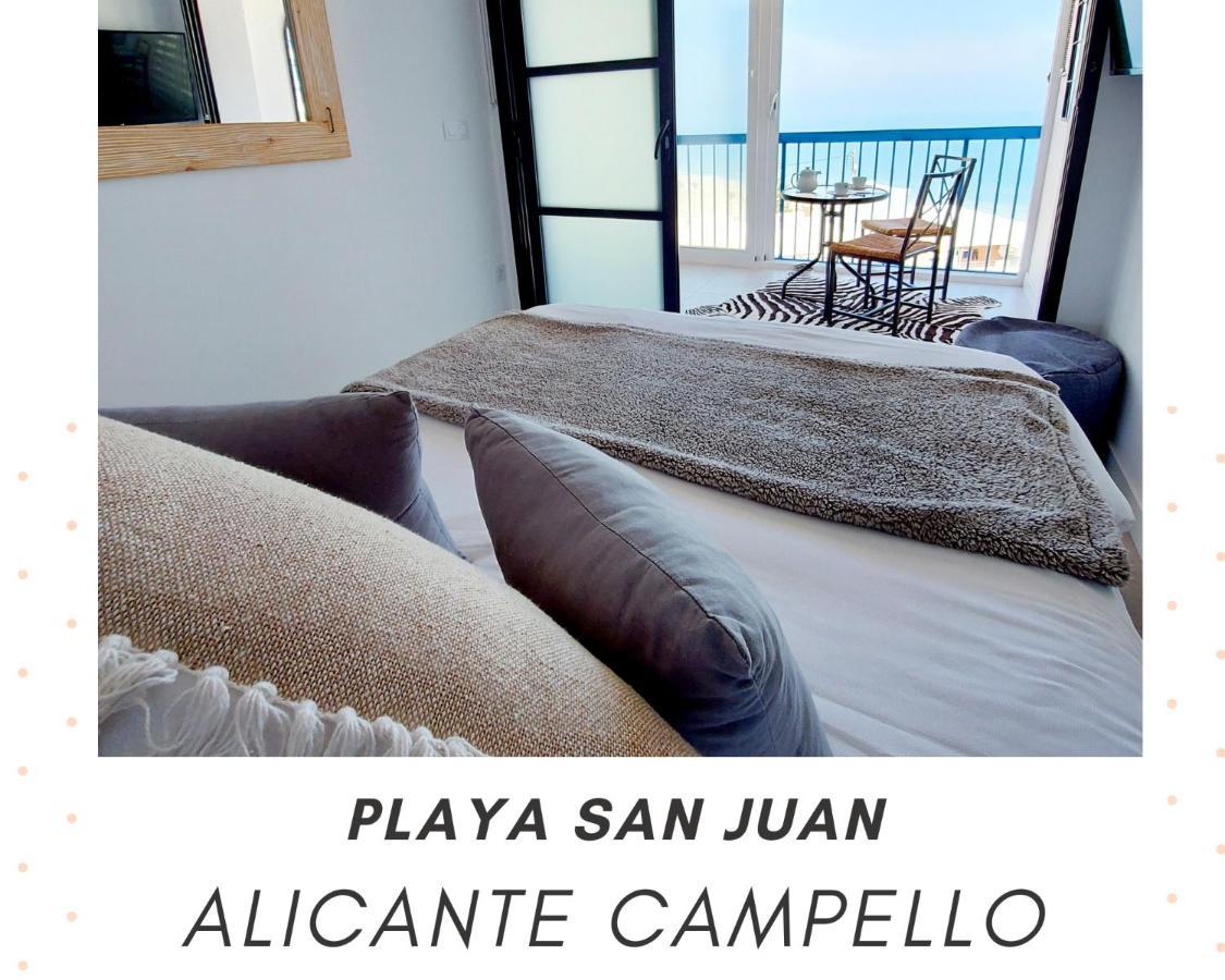 1er ligne vue mer playa San Juan Alicante Costa Blanca El Campello Eksteriør bilde